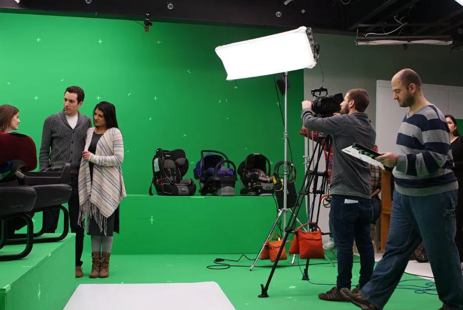 Studio de production incrustation chromatique