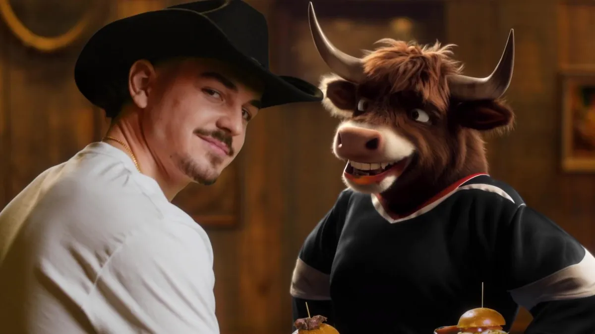 First TV commercial with NHL player & AI cow — Black Box Productions
