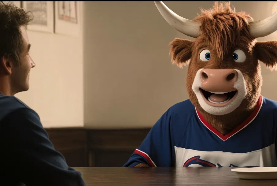 First TV commercial with NHL player & AI cow — Black Box Productions