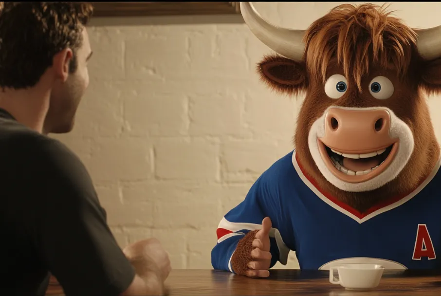 First TV commercial with NHL player & AI cow — Black Box Productions