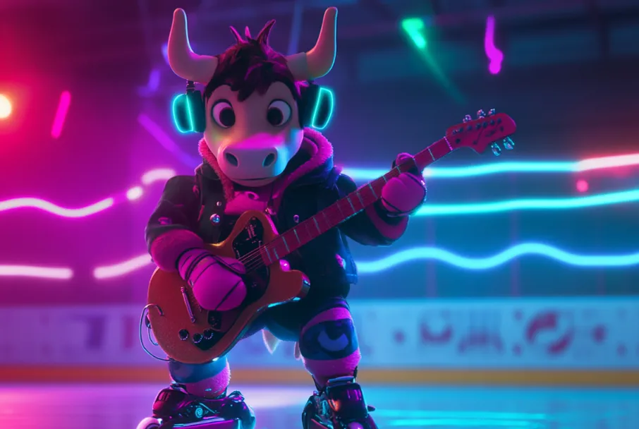 First TV commercial with NHL player & AI cow — Black Box Productions