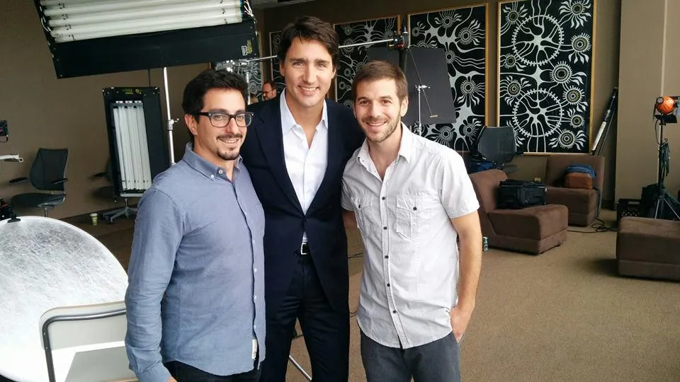 Tournage de vidéos sociales pour Justin Trudeau