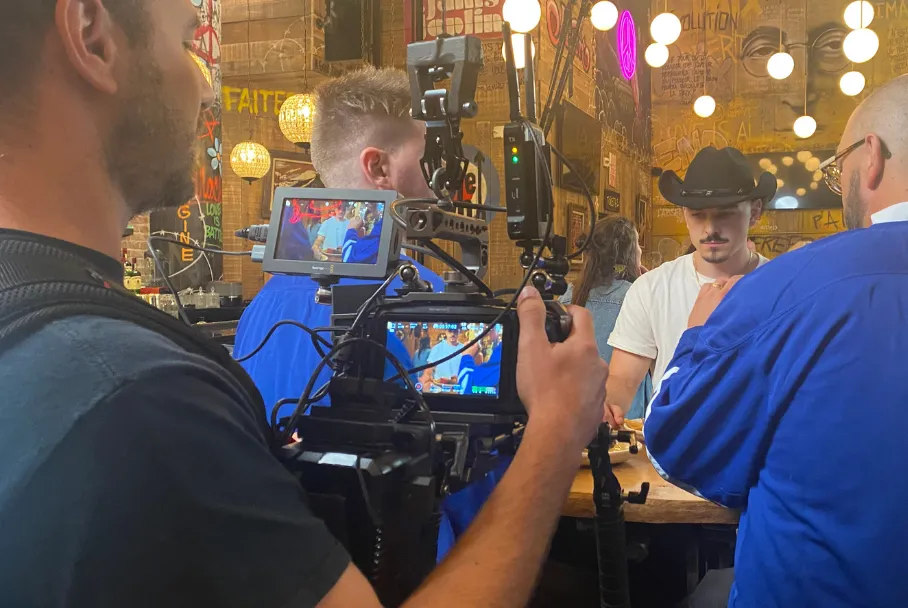 Publicité La Belle et La Boeuf — Coulisses