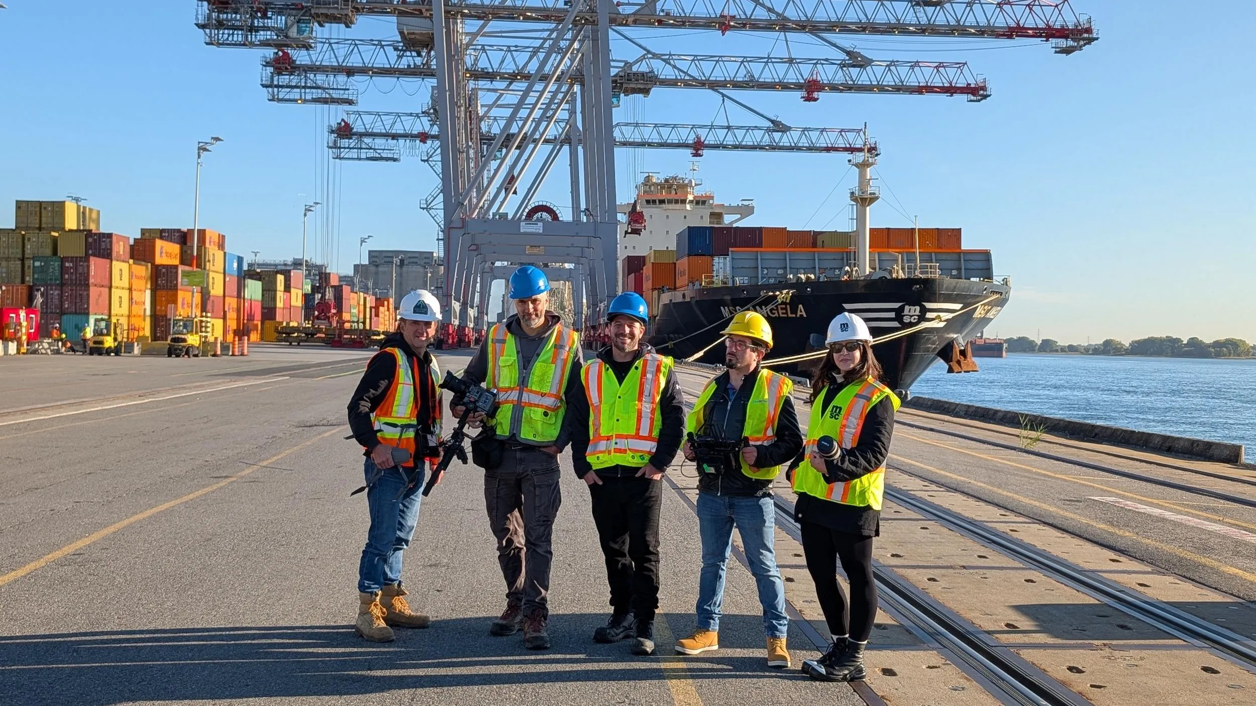 Production MSC Canada — tournage sur site